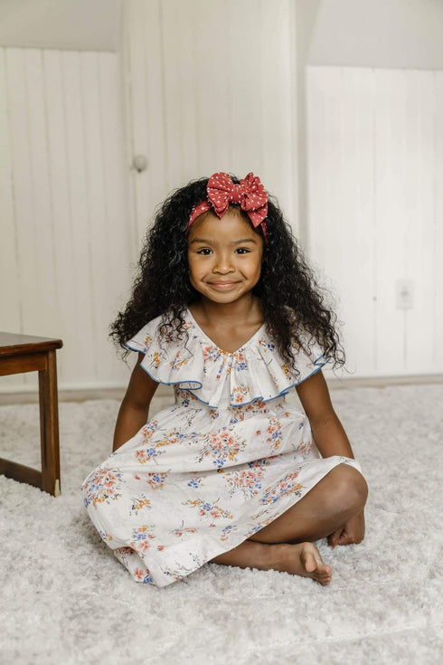 fab-bow-lous®-terracotta-shabby-dot Baby Bling Bows clips headbands - Sophia's Style-